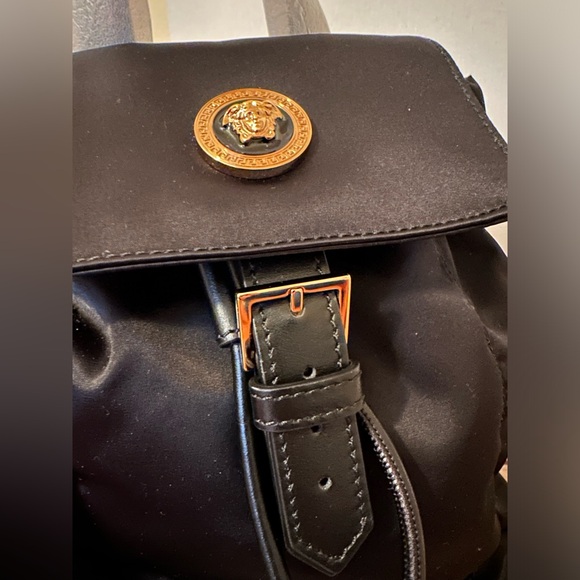 VERSACE Mini nylon drawstring backpack (NEW) - Picture 2 of 12